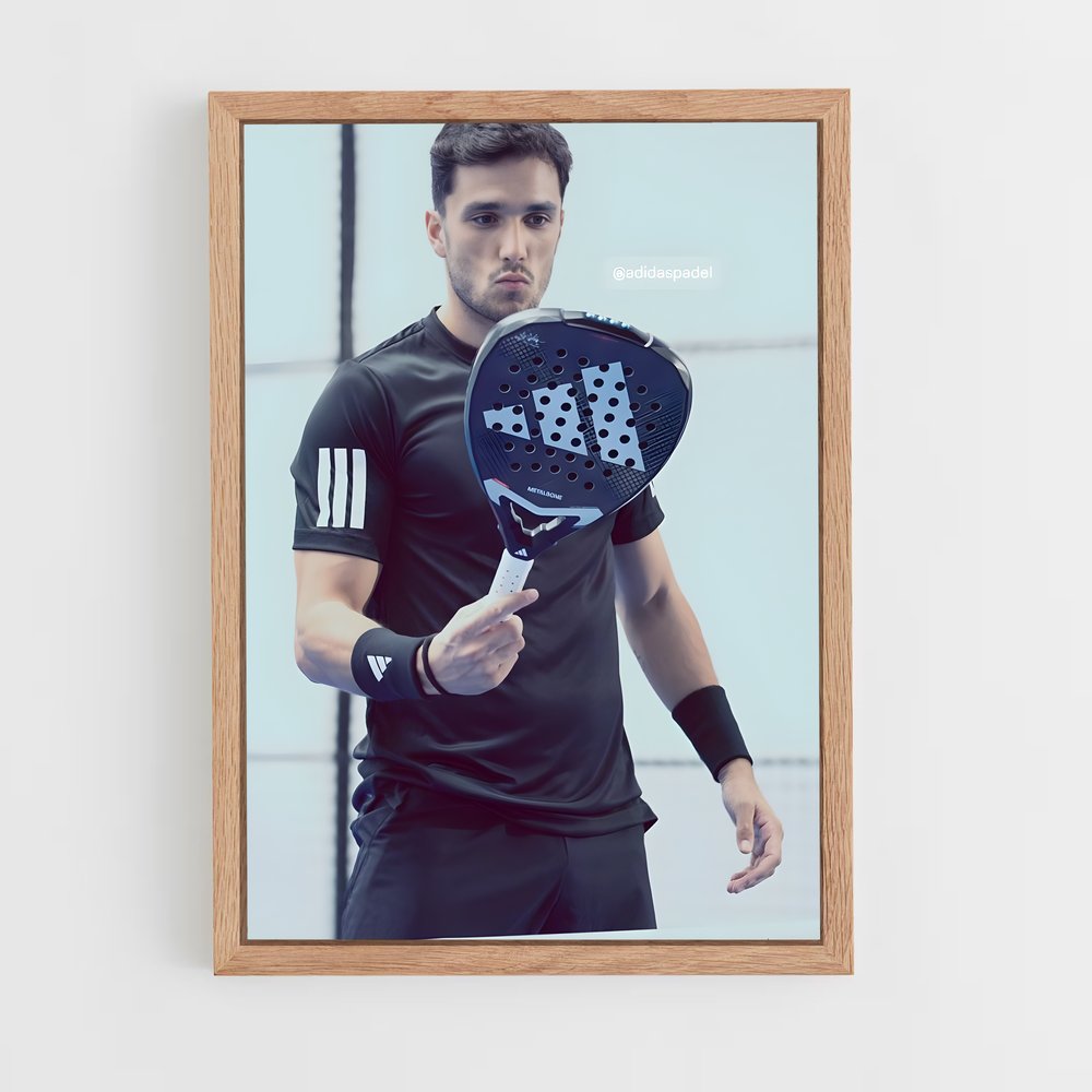 Poster Alejandro galan – affiche Padel (vue 4)